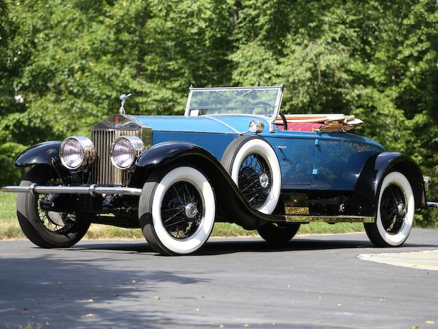 <i>The ex-Frank Cooke</i><br /><b>1927 Rolls-Royce 40/50hp Phantom I Piccadilly Roadster   <br />Coachwork by Merrimac</b><br />Chassis no. S454FL <br />Engine no. 20546