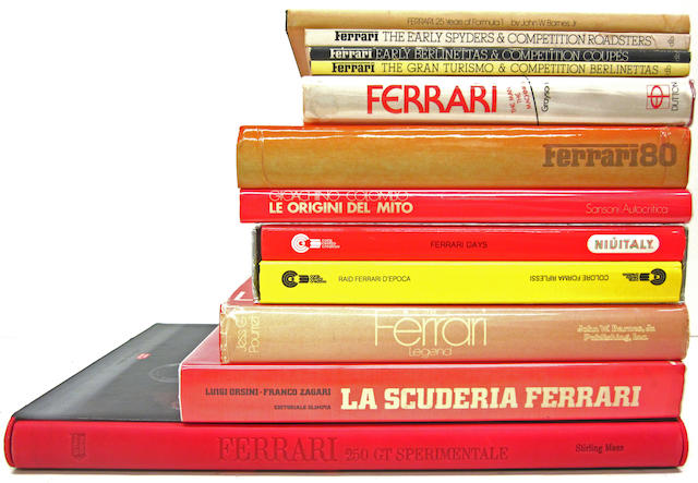 A collection of Ferrari titles,