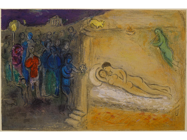 Marc Chagall (Russian/French, 1887-1985); Hymen, from Daphnis and Chlo&#233; ;