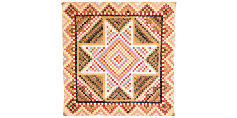 A pieced 'Patchstar' variant quilt second half 19th century