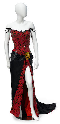 A Marilyn Monroe red saloon gown from River of No Return