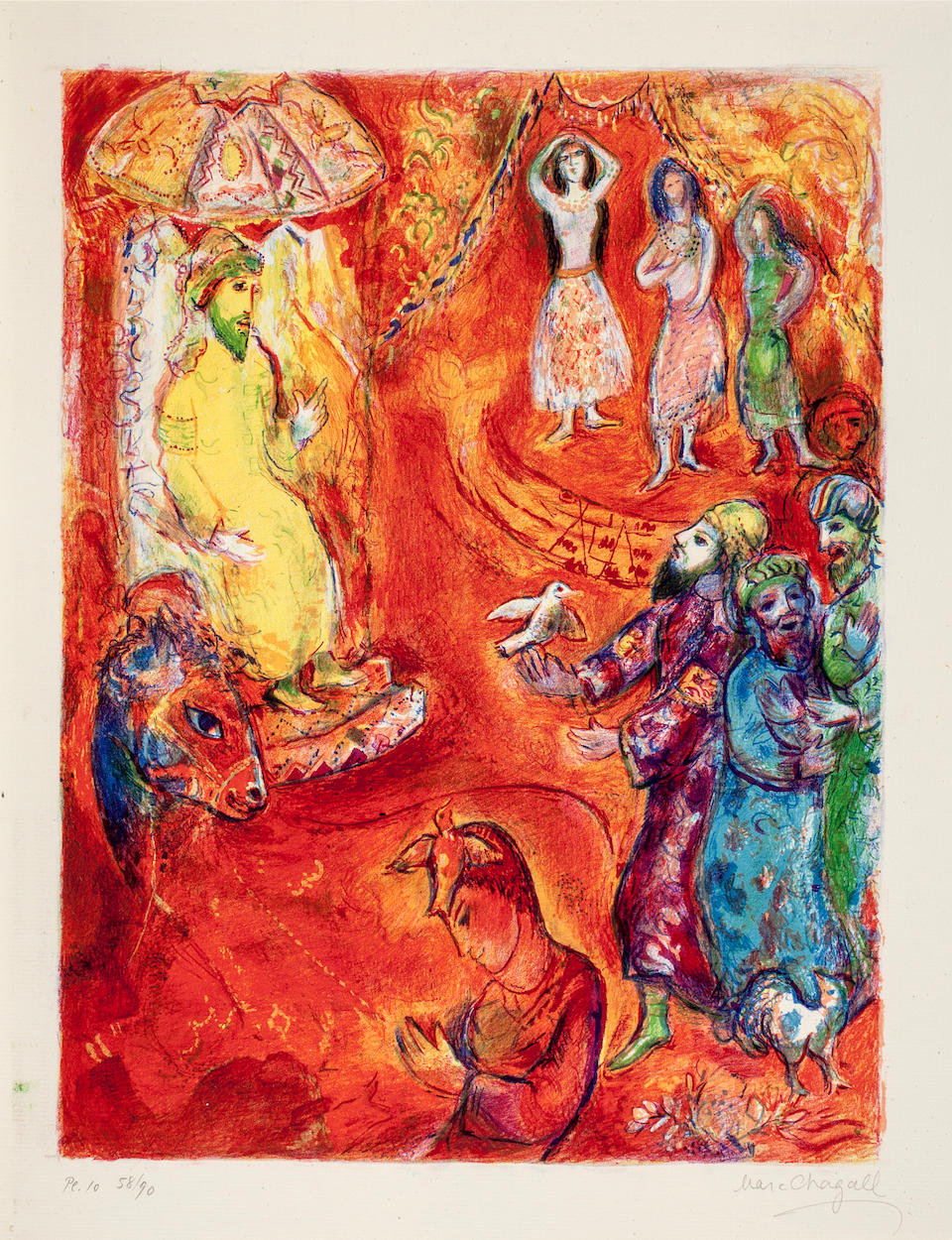 CHAGALL, MARC. RUSSIAN/FRENCH, 1887-1985. Four Tales from the Arabian Nights. New York: Pantheon Books, [1948].