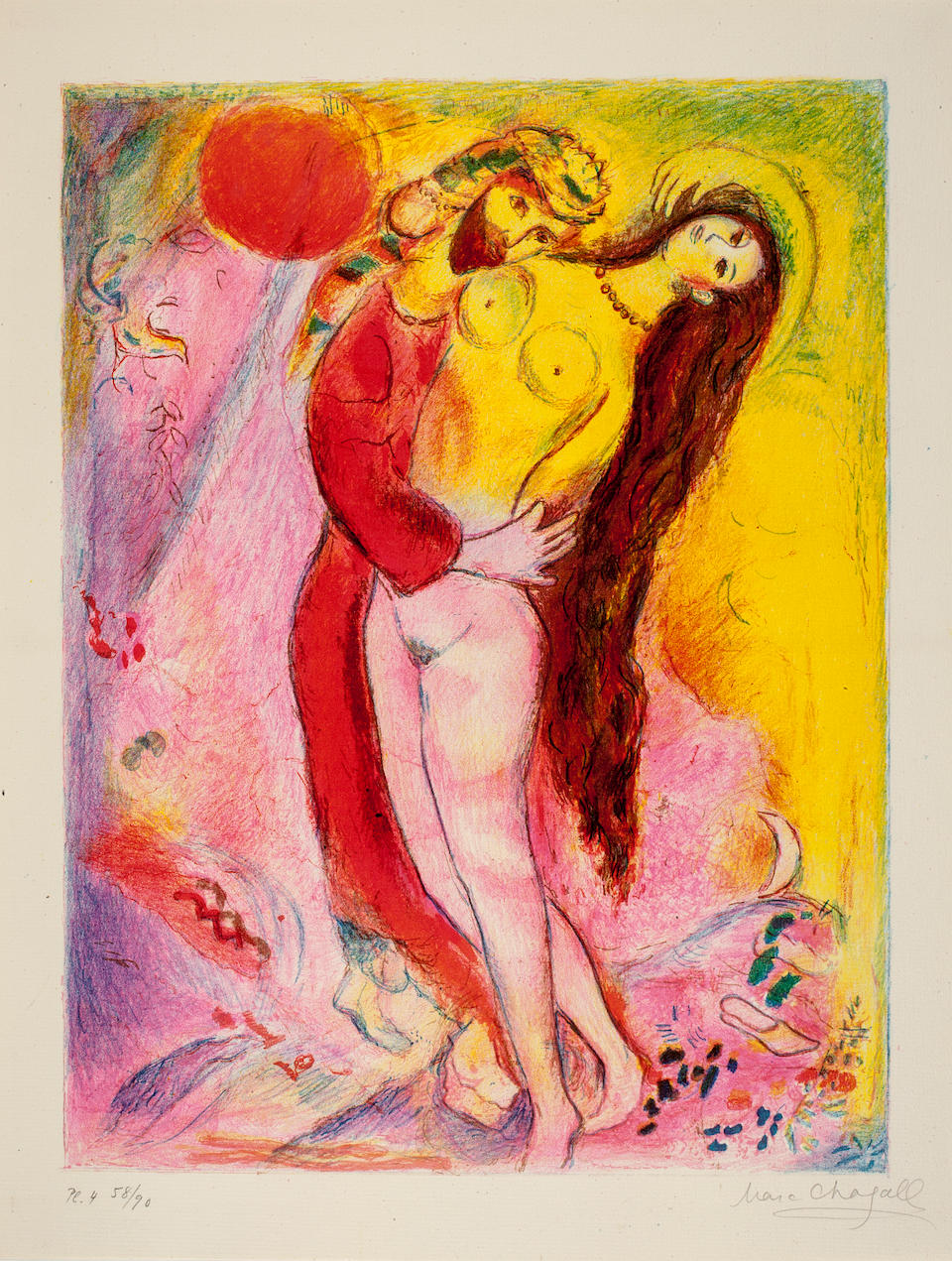 CHAGALL, MARC. RUSSIAN/FRENCH, 1887-1985. Four Tales from the Arabian Nights. New York: Pantheon Books, [1948].