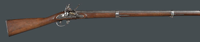 A U.S. Type I Model 1816 Harper's Ferry flintlock musket