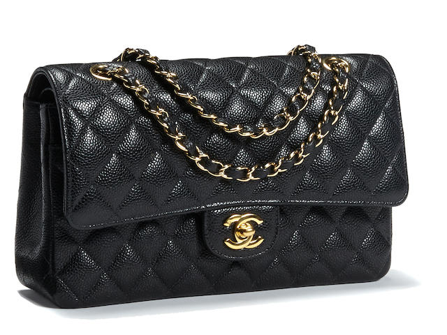 A Chanel black quilted leather 2.55 handbag