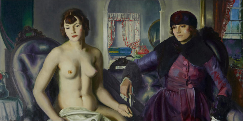 George Bellows (American, 1882-1925) Two Women 59 1/4 x 65 1/2in (Painted in 1924.)