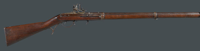 A U.S. Model 1819 Type 3 Hall breechloading flintlock rifle