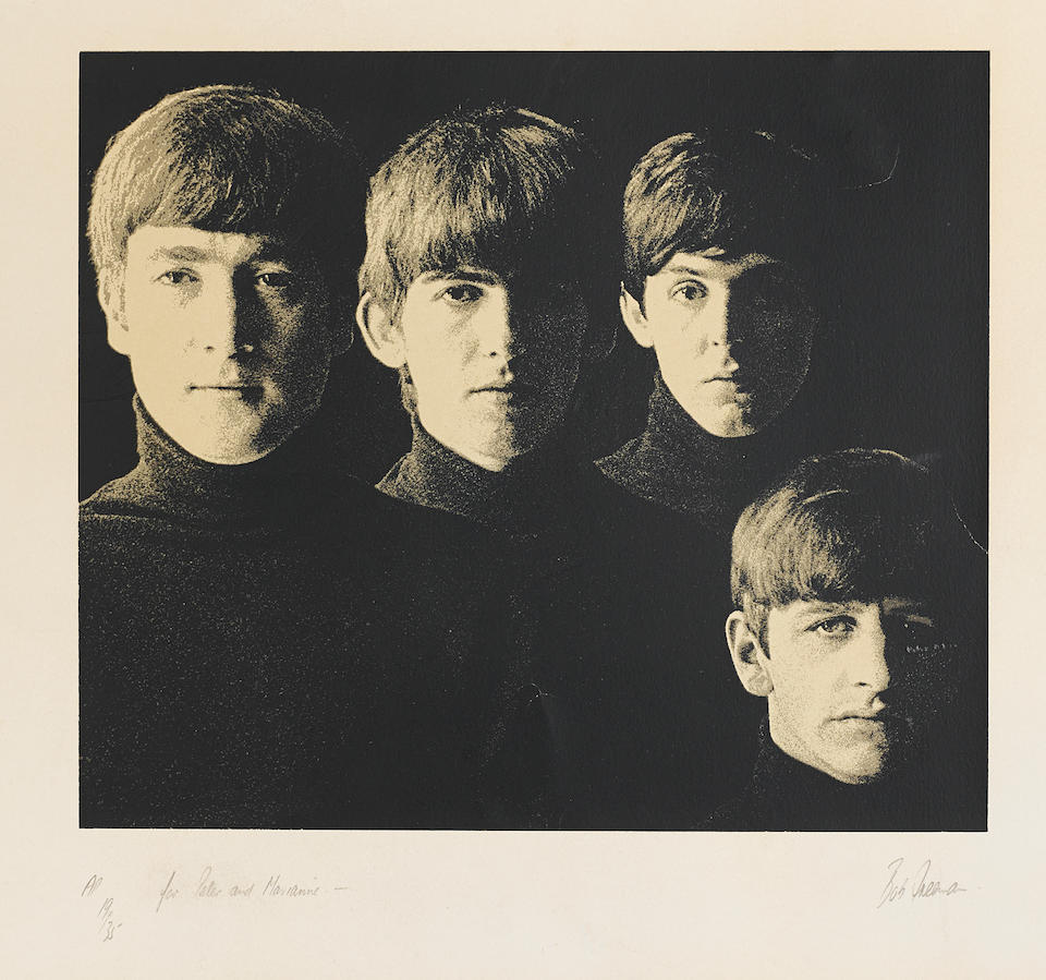 A Robert Freeman lithograph of the Beatles