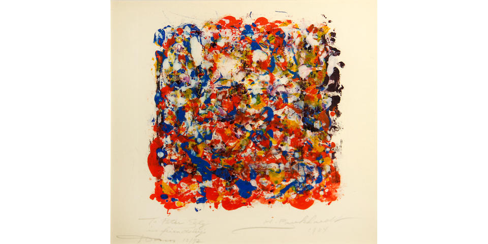 Hans Gustav Burkhardt (American, 1904-1994) Untitled, 1984 11 1/4 x 15in