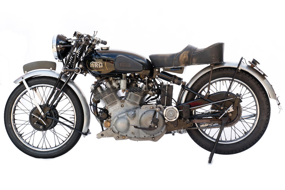 The very first Series B Vincent brought back to life,1946 Vincent HRD 1X Prototype Series B V-twin Frame no. F10AM1X1468