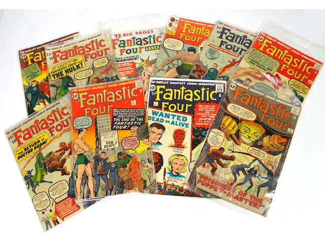 FANTASTIC FOUR. Lot of approx. 30 early issues, 1960s