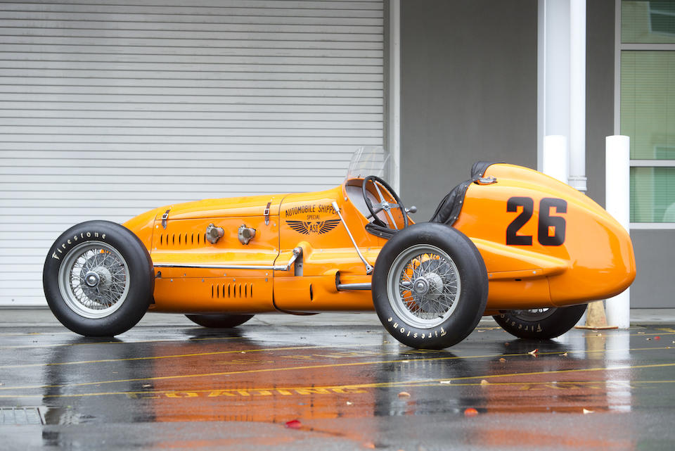 The ex-Louis Rassey, Brooks Stevens and David Uihlein,1948 Automobile Shippers Special Indy Roadster  Engine no. 56