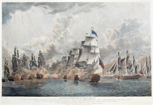 A pair of prints relating to the China Fleet action (2)