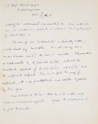 TURING, ALAN MATHISON. 1912-1954. Composition notebook. image 7