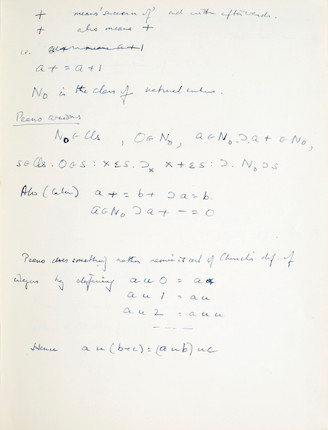 TURING, ALAN MATHISON. 1912-1954. Composition notebook. image 4