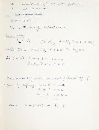 TURING, ALAN MATHISON. 1912-1954. Composition notebook. image 4