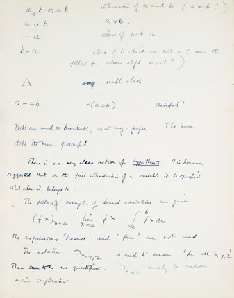 TURING, ALAN MATHISON. 1912-1954. Composition notebook. image 3