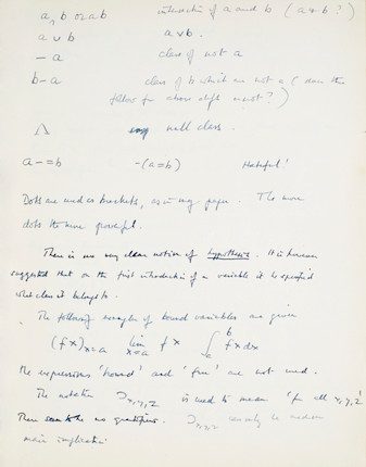 TURING, ALAN MATHISON. 1912-1954. Composition notebook. image 3