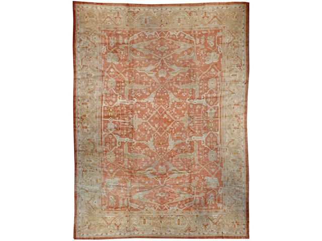 An Oushak carpet West Anatolia size approximately 13ft. x 16ft. 7in.