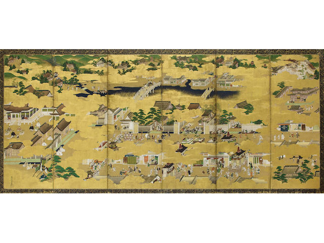 Kumagai Michimasa (19th century) Rakuchu rakugai zu (Scenes in and around the Capital)