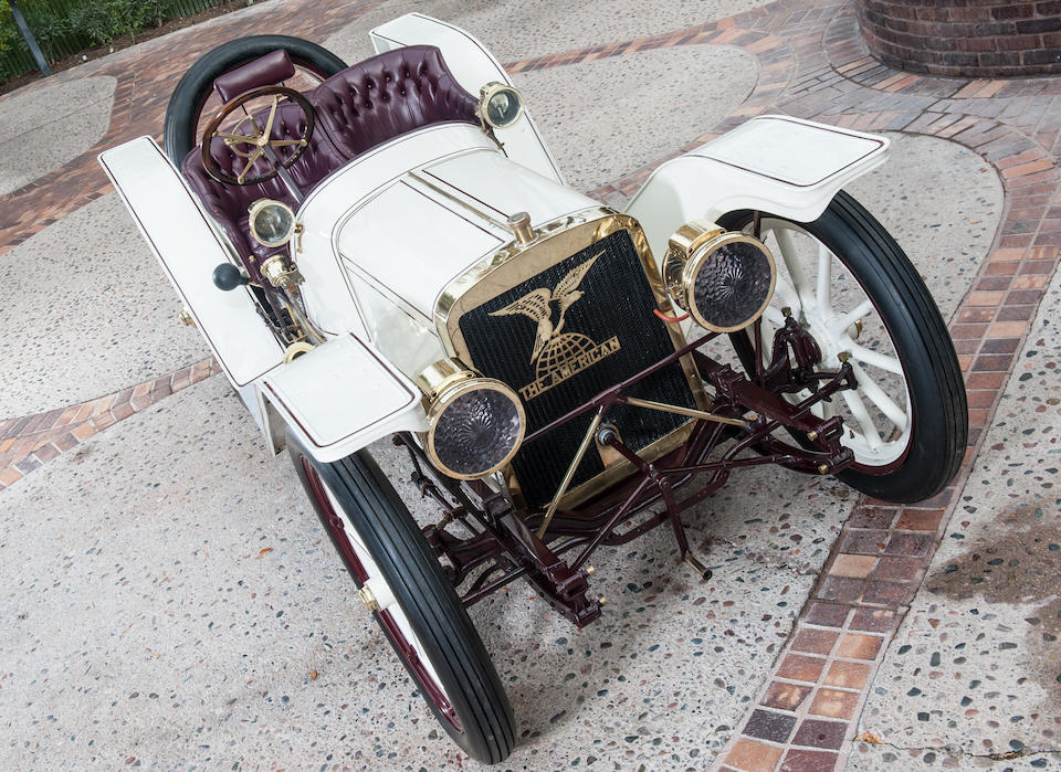 <i>Ex-Lindley Bothwell and D. Cameron Peck</i><br /><b>1908 AMERICAN UNDERSLUNG 50hp ROADSTER  </b><br />Chassis no. 1427 <br />Engine no. 1448