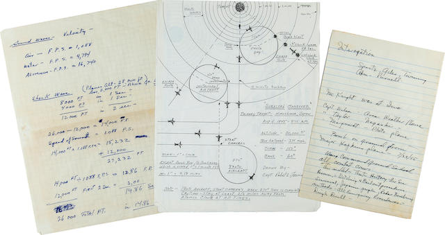 Manuscript Training Notes and mimeographed copies ofRobert A. Lewis' Bomb plan and Survival Maneuver,  [Tinian Island, late July and early August 1945] 3