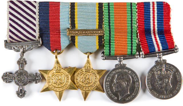 A Set of Miniature Medals, The Hague Gestapo Bombing Raid, April 1944