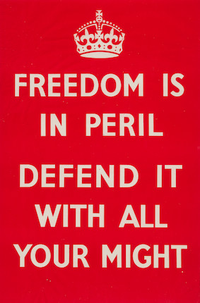 Freedom is in Peril Defend it with all your Might  1939 29.5 x 19.5 in (75 x 50 cm) median size image 1