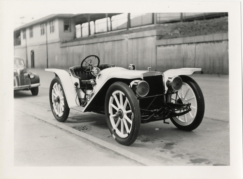 <i>Ex-Lindley Bothwell and D. Cameron Peck</i><br /><b>1908 AMERICAN UNDERSLUNG 50hp ROADSTER  </b><br />Chassis no. 1427 <br />Engine no. 1448