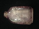Thumbnail of An amethyst 'landscape' snuff bottle  Rustic Crystal Master School, 1750-1860 image 10