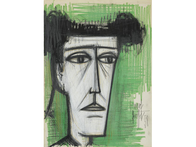 BERNARD BUFFET (1928-1999) Torero 29 7/8 x 22 1/4 in (76 x 56 1/2 cm) (Drawn in 1958)