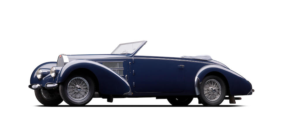 <b>1938 Bugatti Type 57C Stelvio Convertible  </b><br />Chassis no. 57748 <br />Engine no. C51 (see text)