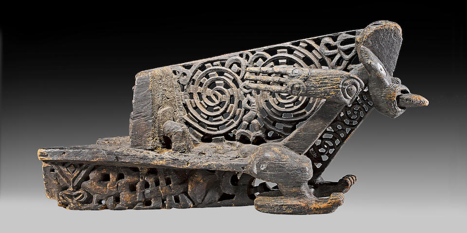 Exceptional and Rare Maori Canoe Prow, New Zealand