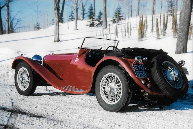 1938 Jaguar SS100 2½ Liter Roadster  Chassis no. 49049 Engine no. T 9528 (see text) image 27