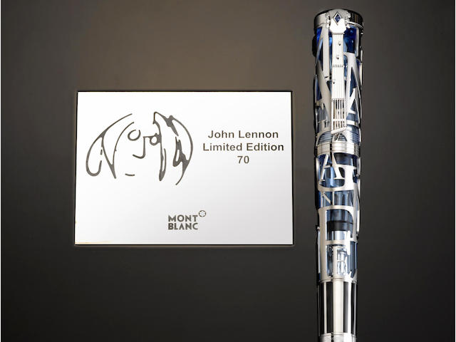 MONTBLANC: John Lennon 18K Gold Atelier Priv&#233;s Limited Edition 70 Skeleton Fountain Pen