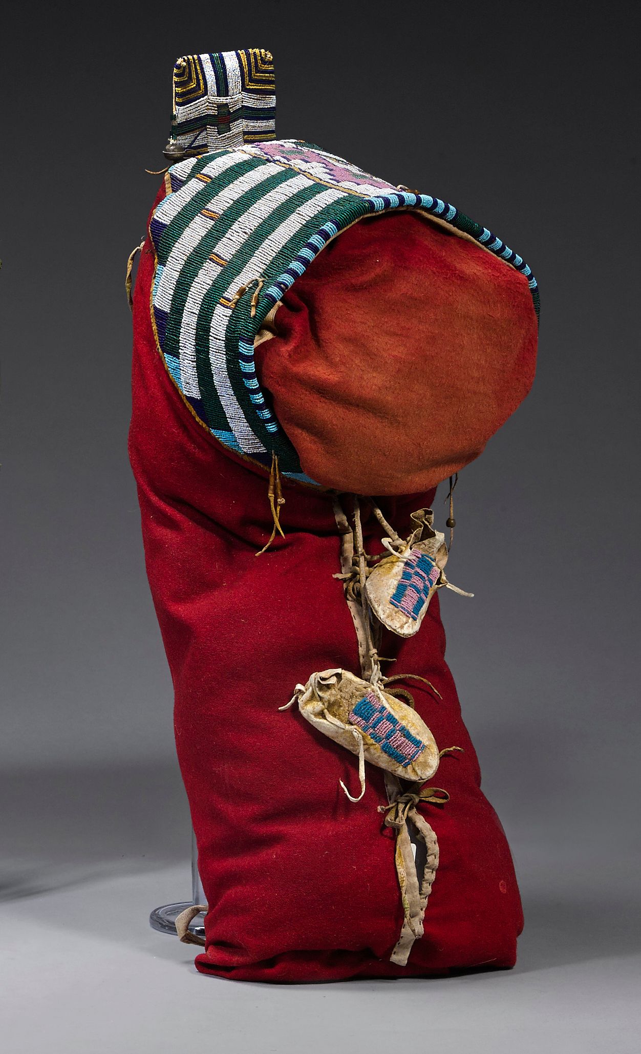 A Cheyenne beaded cradle