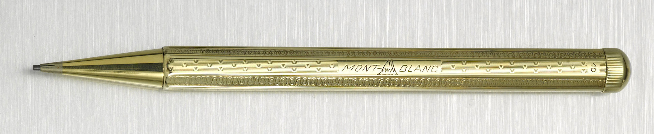 MONTBLANC Rare No. 10 Octogonal 14K Solid Gold Propelling Pencil, c.1926 image 1