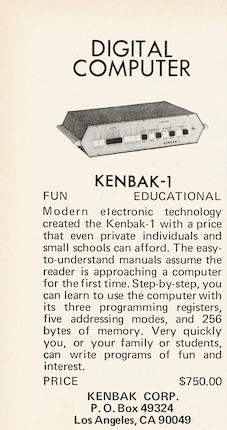 KENBAK-1. image 2