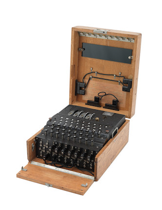 A German Naval 4-rotor Enigma enciphering machine (M4), for U-Boat use, circa 1942-44. image 1