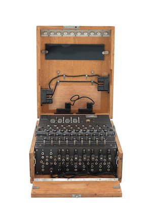 A German Naval 4-rotor Enigma enciphering machine (M4), for U-Boat use, circa 1942-44. image 3