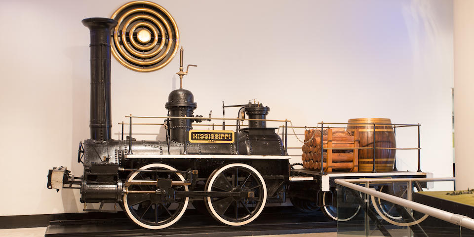 <i>Used under both Union and Confederate forces during the Civil War and believed to be the oldest Southern locomotive in existence</i><BR /><B>c.1835  Brathwaite and Ericson "Mississippi" Locomotive</B>