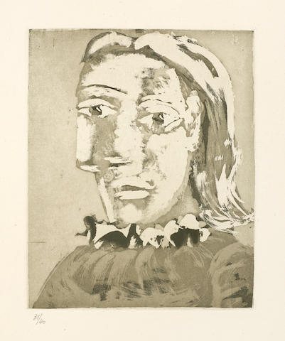 Pablo Picasso (1881-1973); Portrait de Femme au Col en ruch&#233;: Marie-Th&#233;r&#232;se;