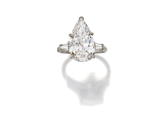 A diamond solitaire ring, Harry Winston
