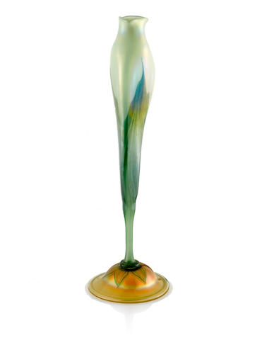 Tiffany Studios Calyx Flower Form Vase, circa 1905