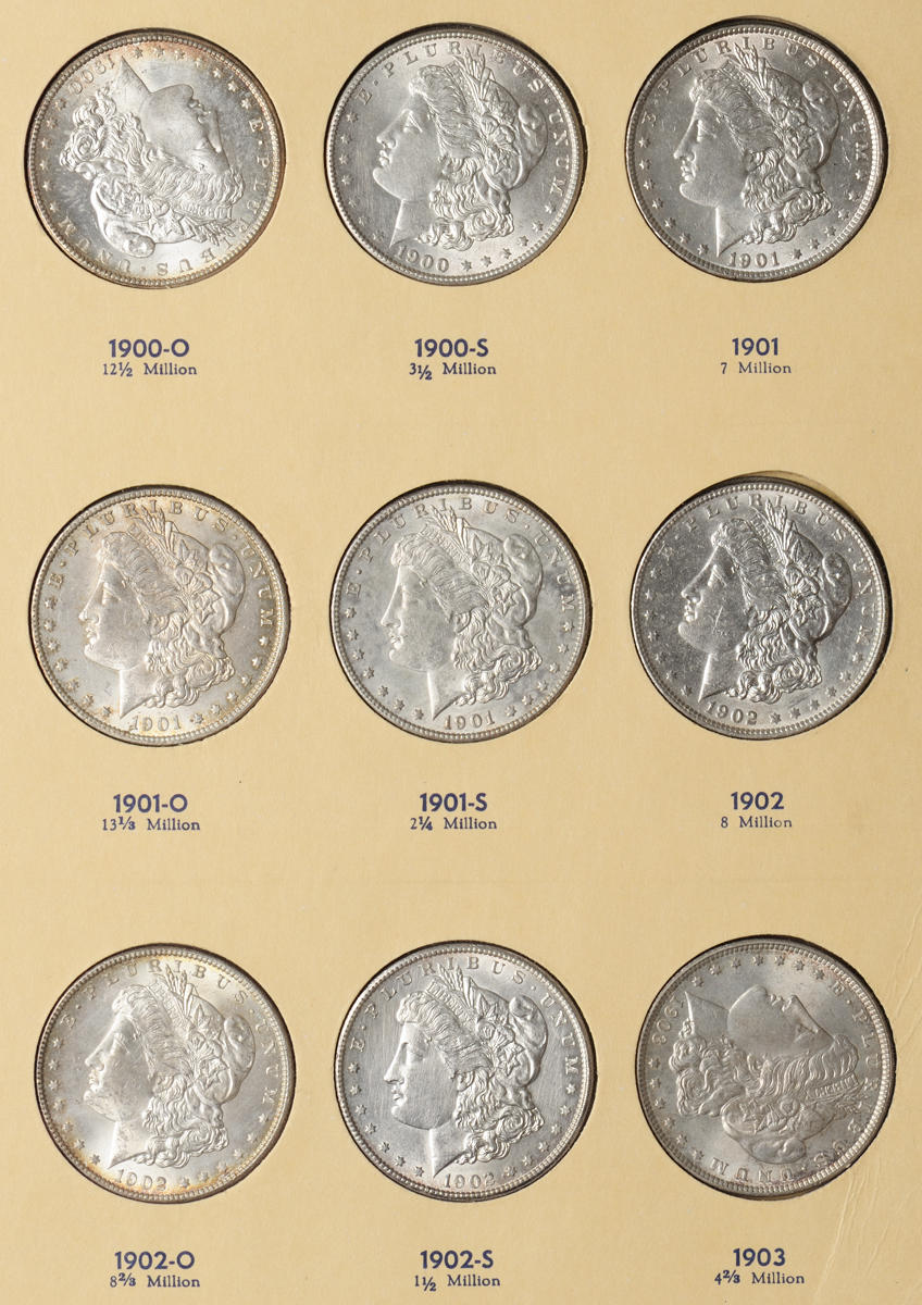 Library of Coins Liberty Head Silver Dollars Album Part 1-3,1887-1921-Empty 