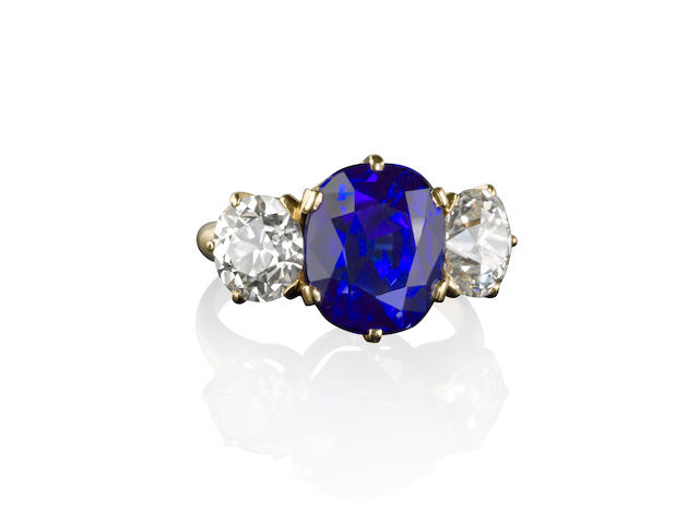 A rare sapphire and diamond ring, Tiffany & Co.