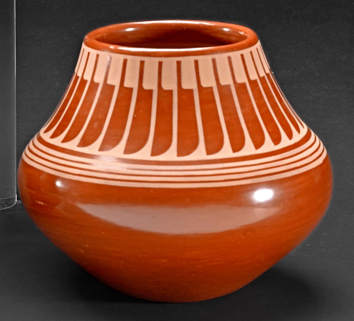 A San Ildefonso redware jar