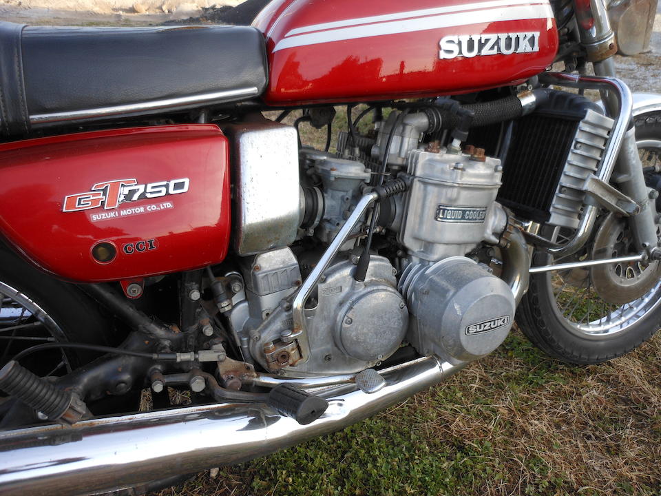1975 Suzuki GT750 Frame no. GT75060493 Engine no. GT75065579