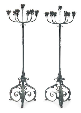 Bonhams A Pair Of Spanish Renaissance Style Wrought Iron