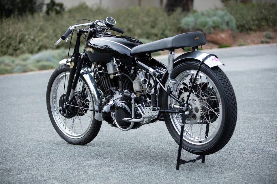 The Ex-Ed LaBelle road racer and drag bike,1952 Vincent Black Shadow Special  Frame no. RC10120B  Engine no. F10AB/1B/8220